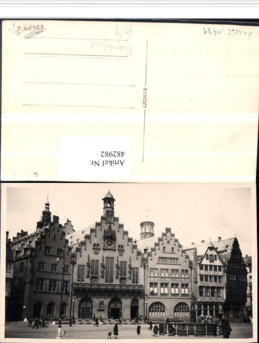 482982,Frankfurt am Main Römer Häuser Brunnen