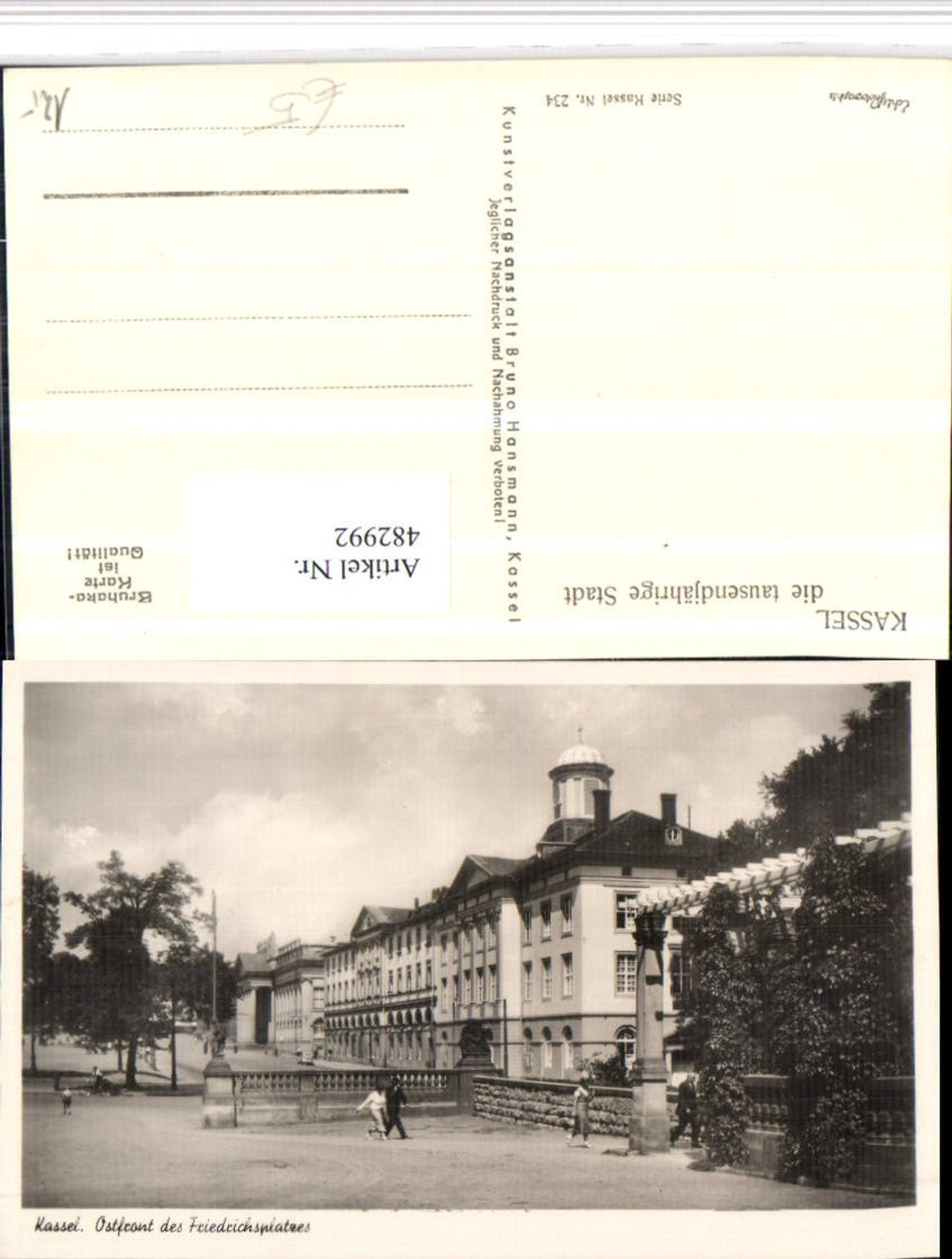 482992,Kassel Ostfront des Friedrichsplatzes