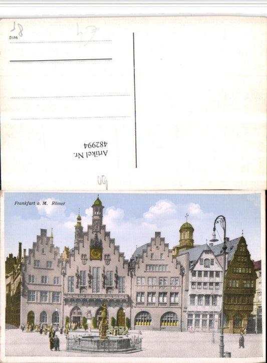 482994,Frankfurt am Main Römer Häuser Brunnen
