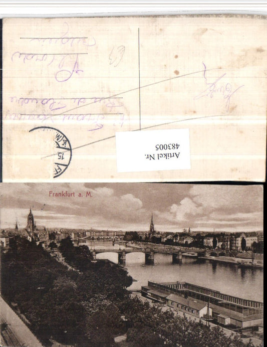 483005,Frankfurt am Main Teilansicht Brücke