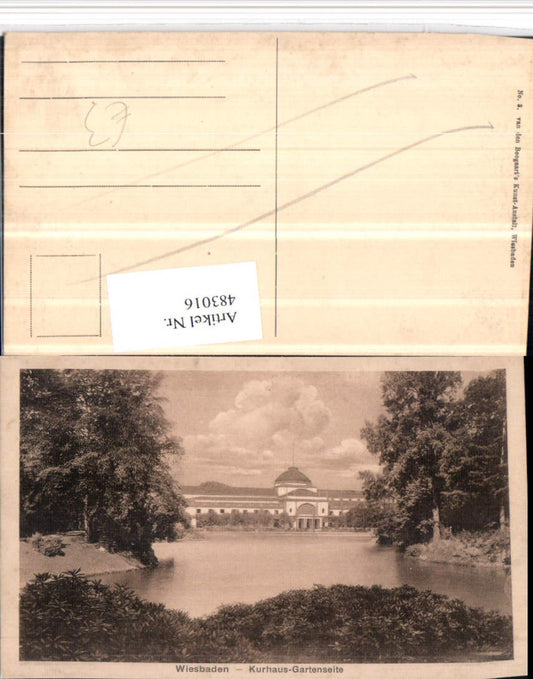 483016,Wiesbaden Kurhaus Teich