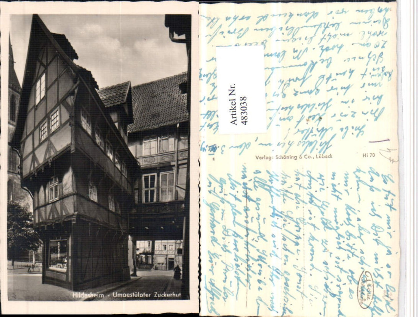 483038,Hildesheim Umgestülpter Zuckerhut Haus