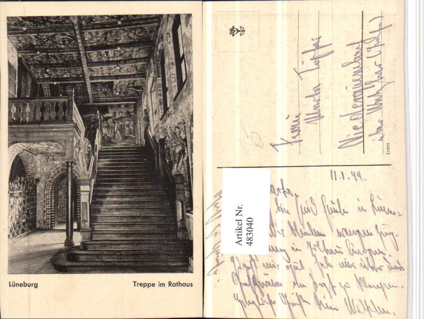 483040,Lüneburg Rathaus Innenansicht Treppe