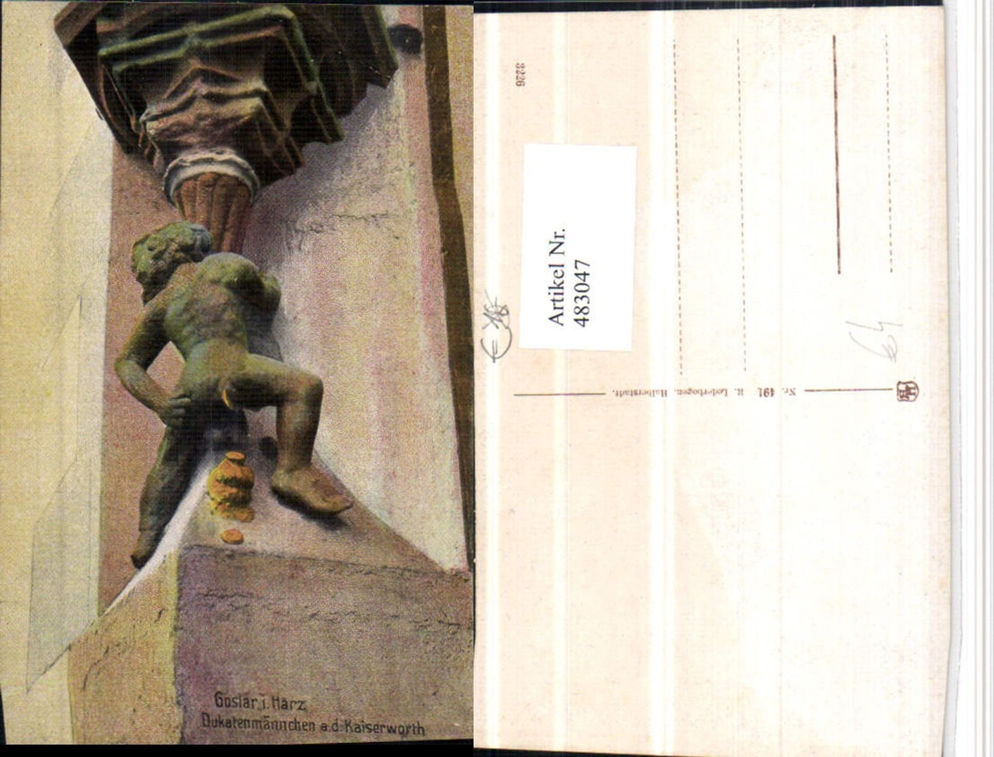 483047,Goslar im Harz Kaiserworth Dukatenmännchen Detail