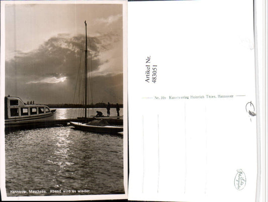 483051,Hannover Maschsee See Segelboot Boot