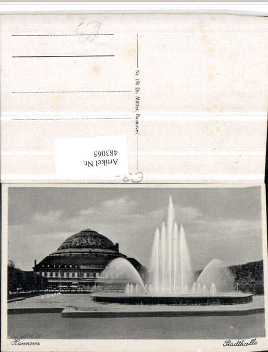 483065,Hannover Stadthalle Brunnen