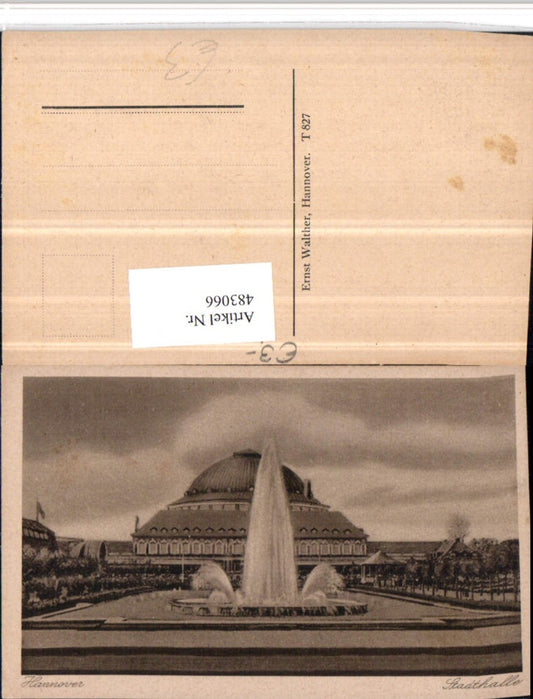 483066,Hannover Stadthalle Brunnen