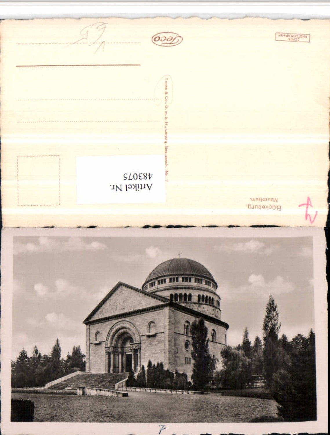 483075,Bückeburg Mausoleum pub Trinks & Co