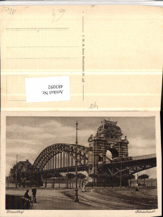 483092,Düsseldorf Rheinbrücke Brücke