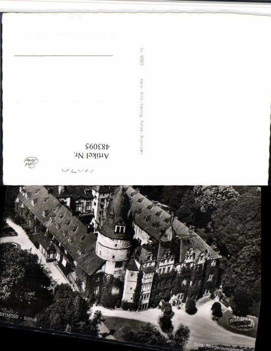 483095,Detmold Schloss Fliegeraufnahme