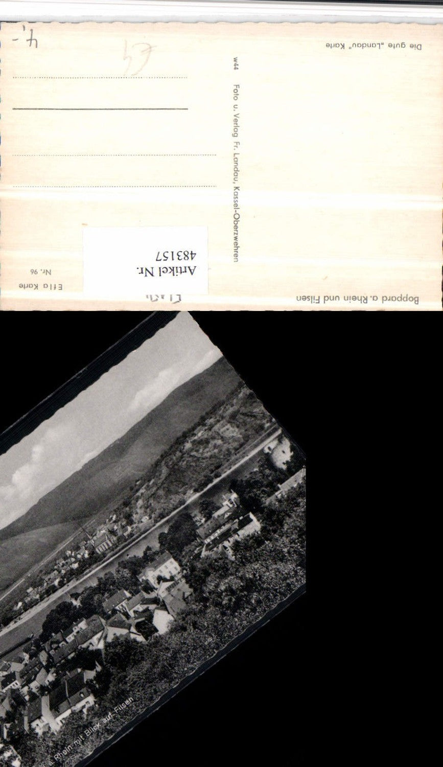 483157,Boppard am Rhein u. Filsen Totale