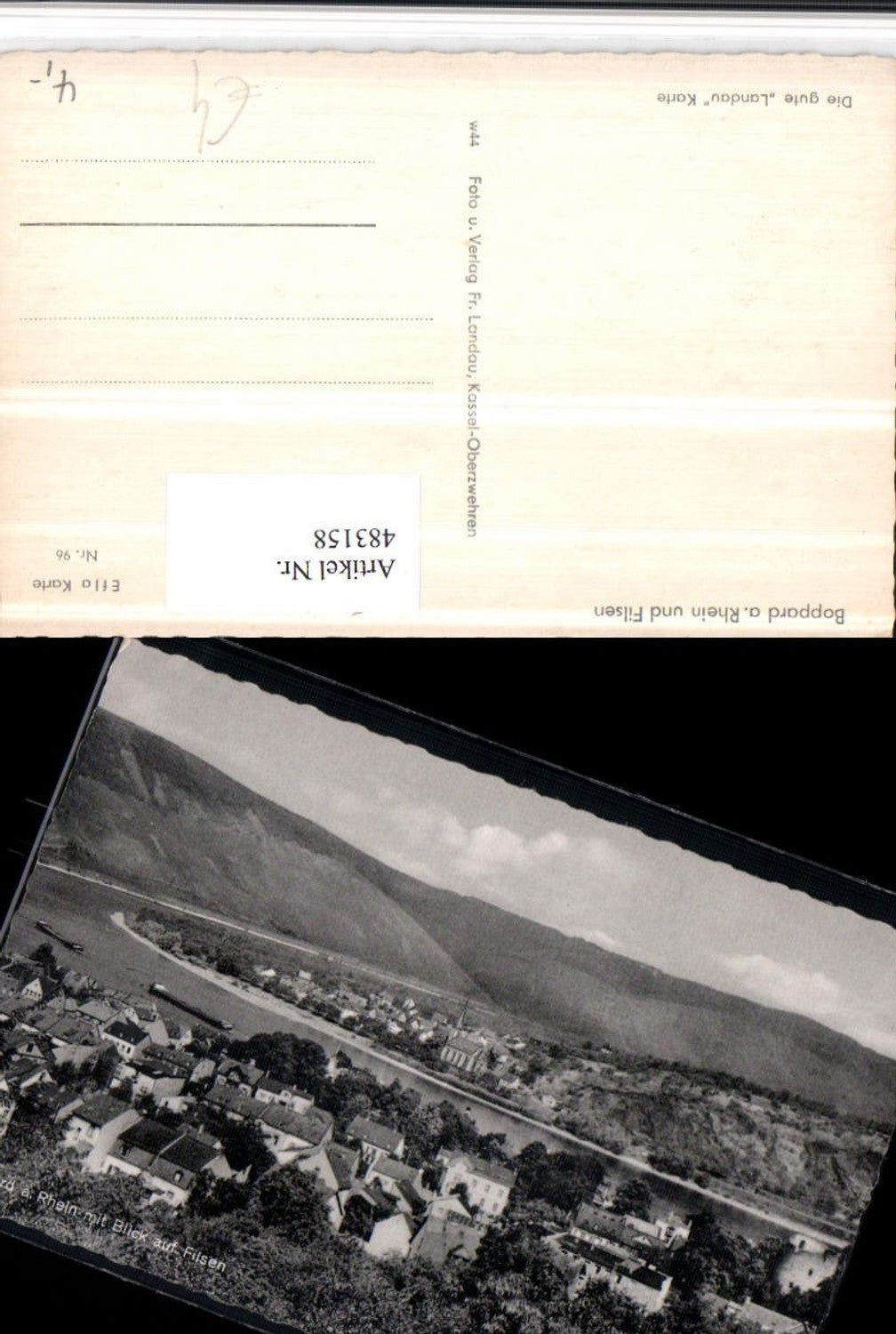 483158,Boppard am Rhein u. Filsen Totale