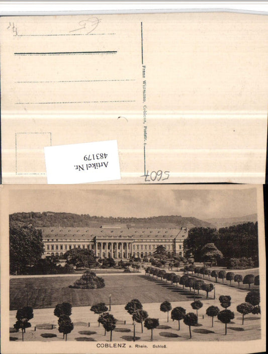 483179,Coblenz Koblenz am Rhein Schloss