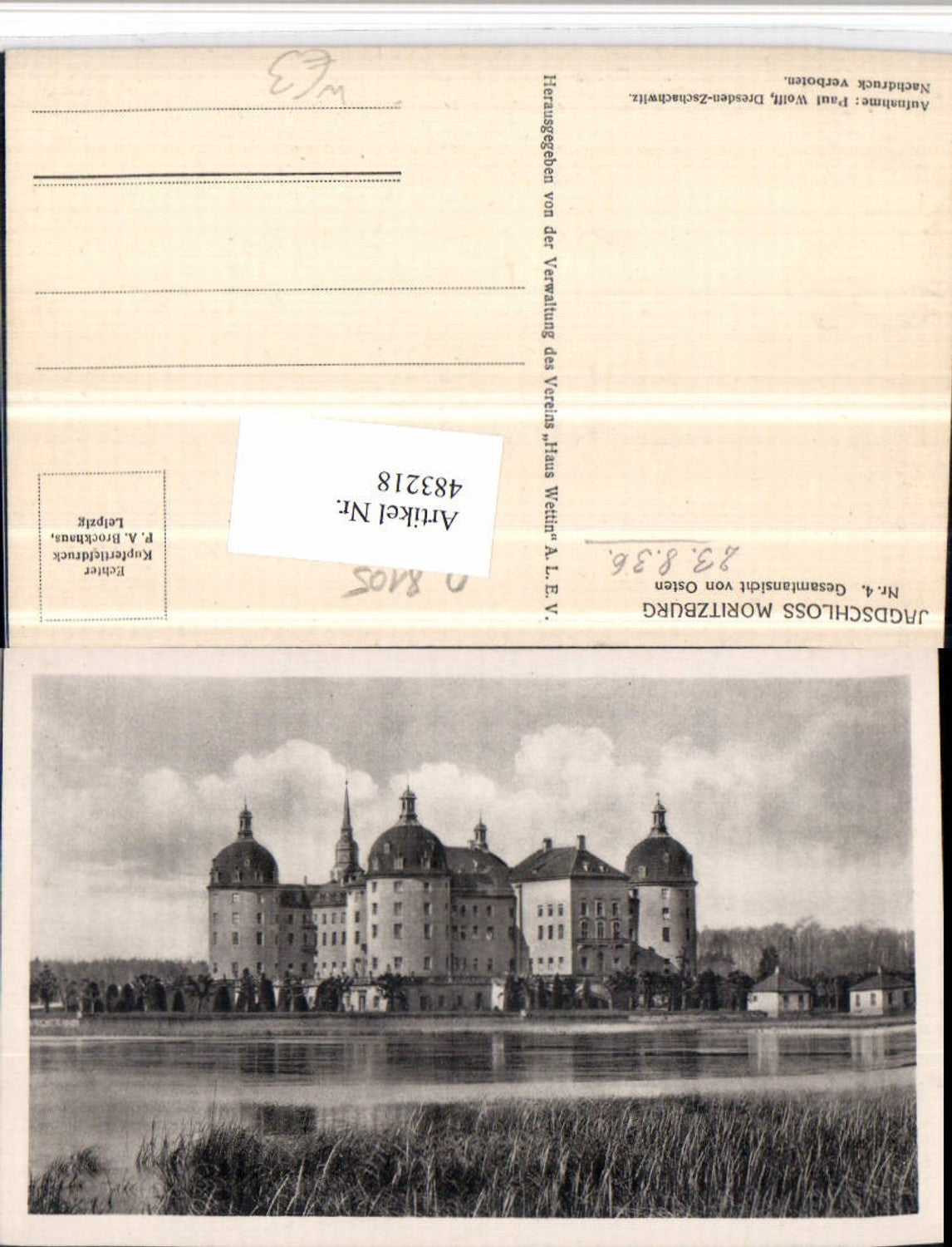483218,Jagdschloss Moritzburg b. Dresden