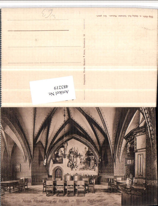 483219,Meißen Albrechtsburg Kleiner Banketsaal Innenansicht