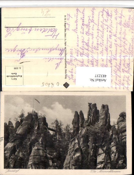 483237,Jonsdorf Nonnenklunzen Felsen Aussichtsplattform
