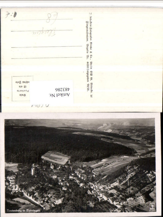483286, Tautenburg in Thuringia, aerial view