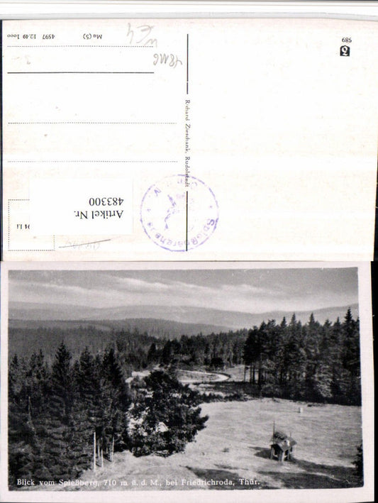 483300,Blick vom Spießberg b. Friedrichroda Landschaft