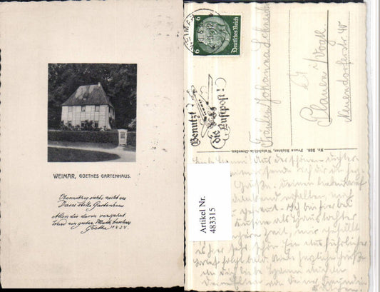 483315,Weimar Goethes Gartenhaus