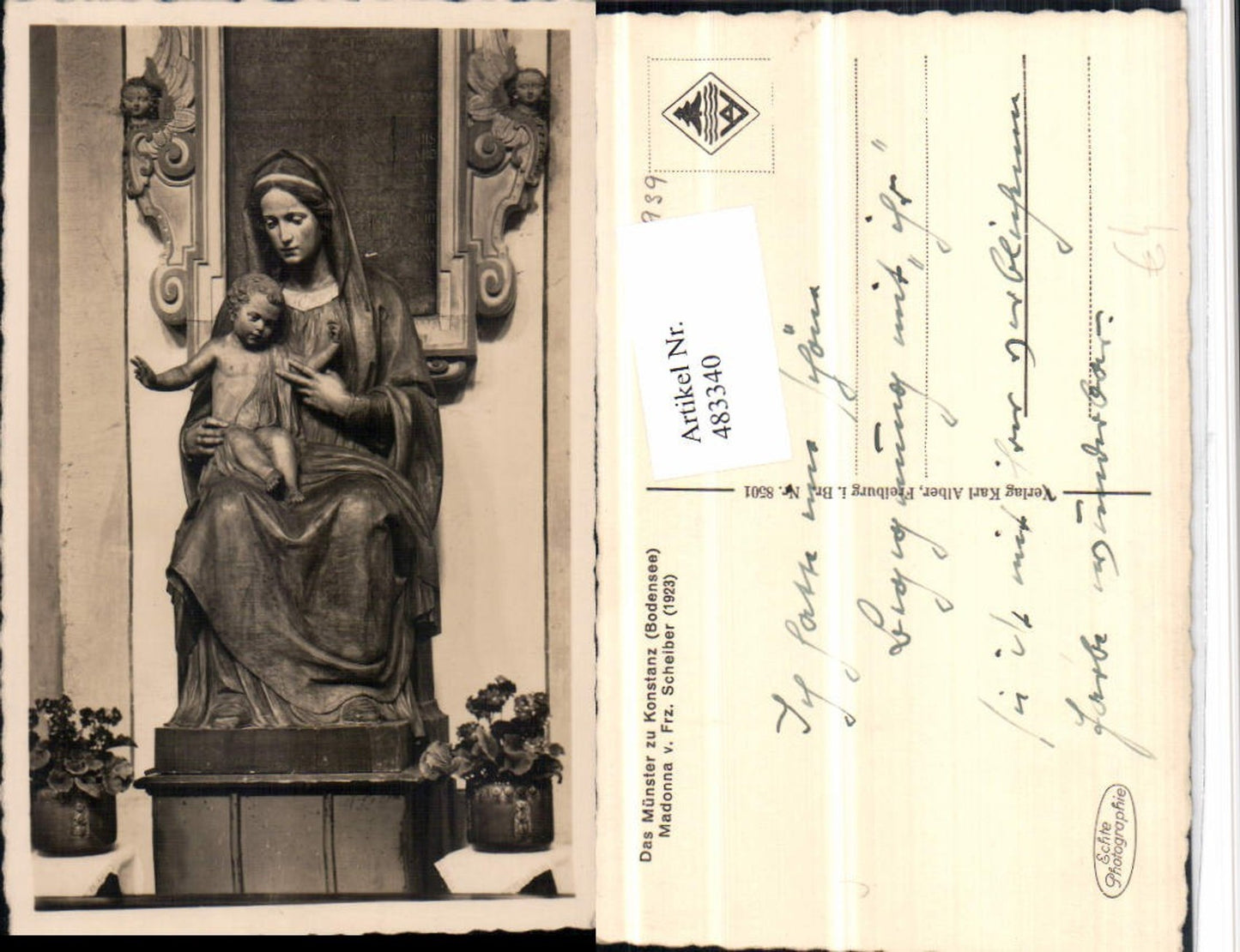 483340,Konstanz am Bodensee Münster Madonna Statue
