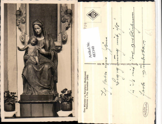 483340, Konstanz on Lake Constance, Münster Madonna Statue