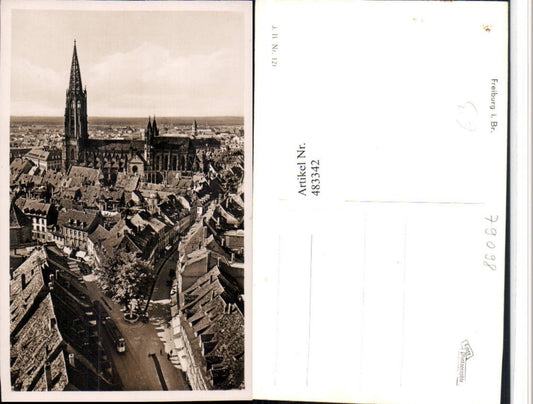 483342, Freiburg im Breisgau, partial view with church
