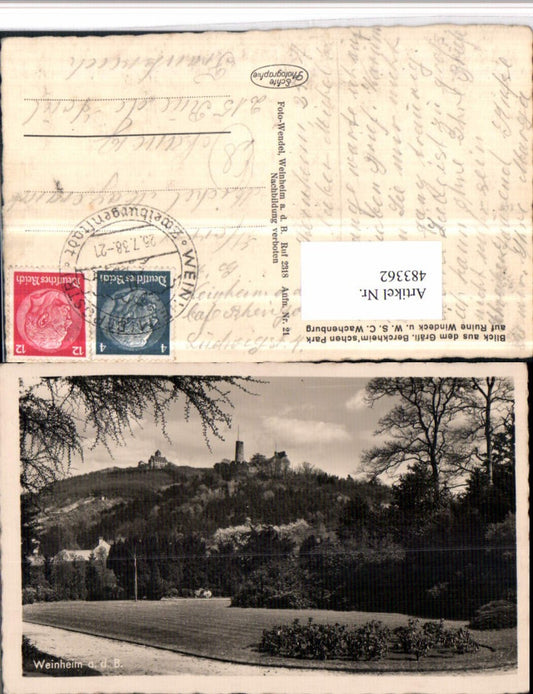 483362, Weinheim an der Bergstraße, Windeck and Wachenburg ruins