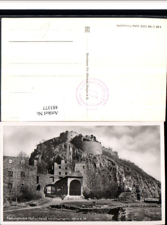 483377, Hohentwiel fortress ruins near Singen, entrance gate