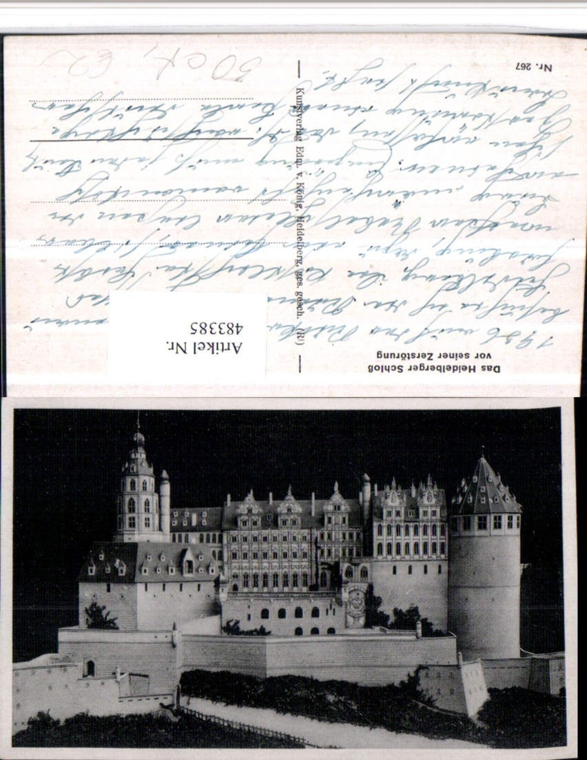 483385,Heidelberg Schloss vor seiner Zerstörung