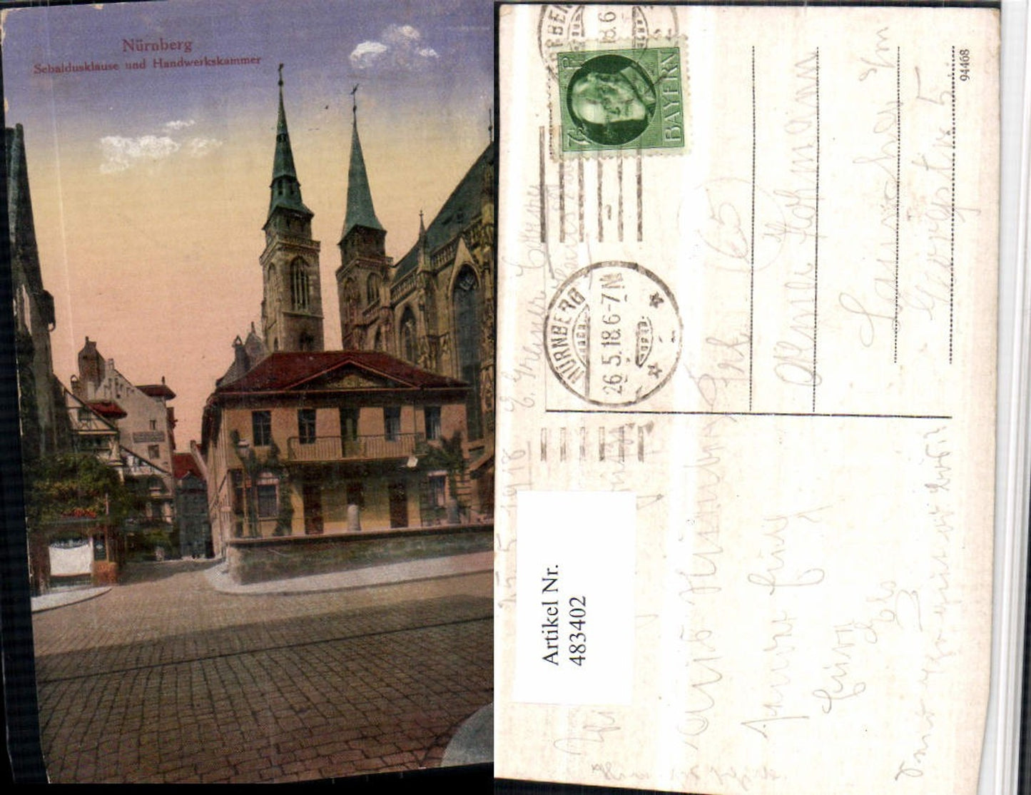 483402, Nuremberg Sebaldusklause and Handwerkshammer Church