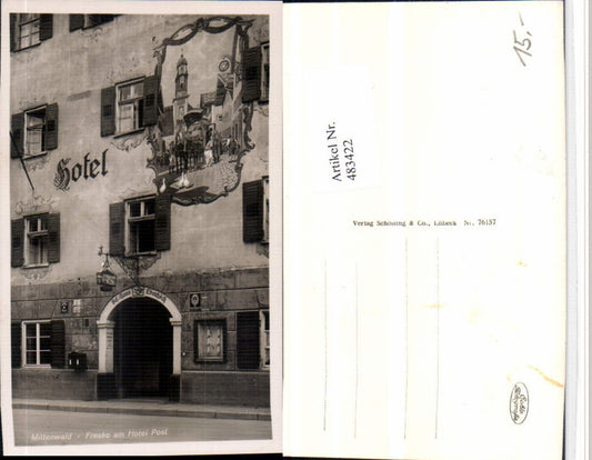 483422,Mittenwald Hotel Post Fresko