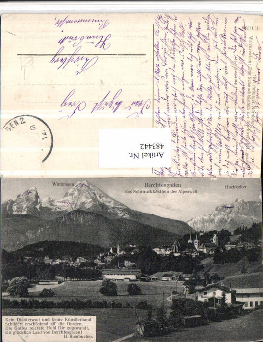 483442,Berchtesgaden Totale m. Watzmann Bergkulisse