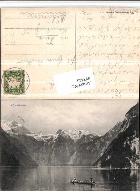 483443,Königssee See b. Schönau Bergkulisse pub W. Zimmermann 1313