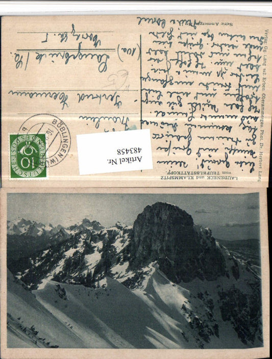 483458,Laubeneck u. Klammspitz v. Teufelstättkopf b. Unterammgerau Bergkulisse