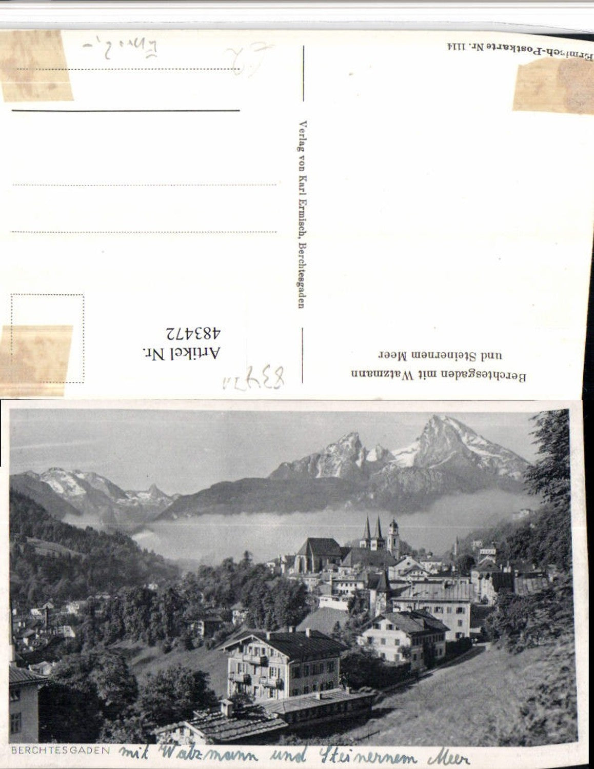 483472,Berchtesgaden Totale m. Watzmann Bergkulisse