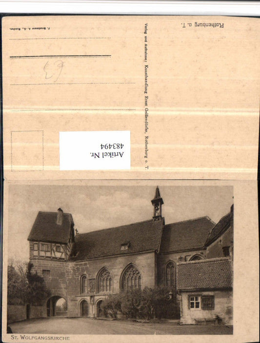 483494,Rothenburg ob d. Tauber St. Wolfgangskirche Kirche