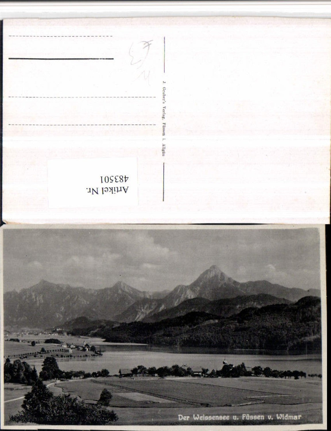 483501,Weissensee See m. Füssen u. Widmar Bergkulisse
