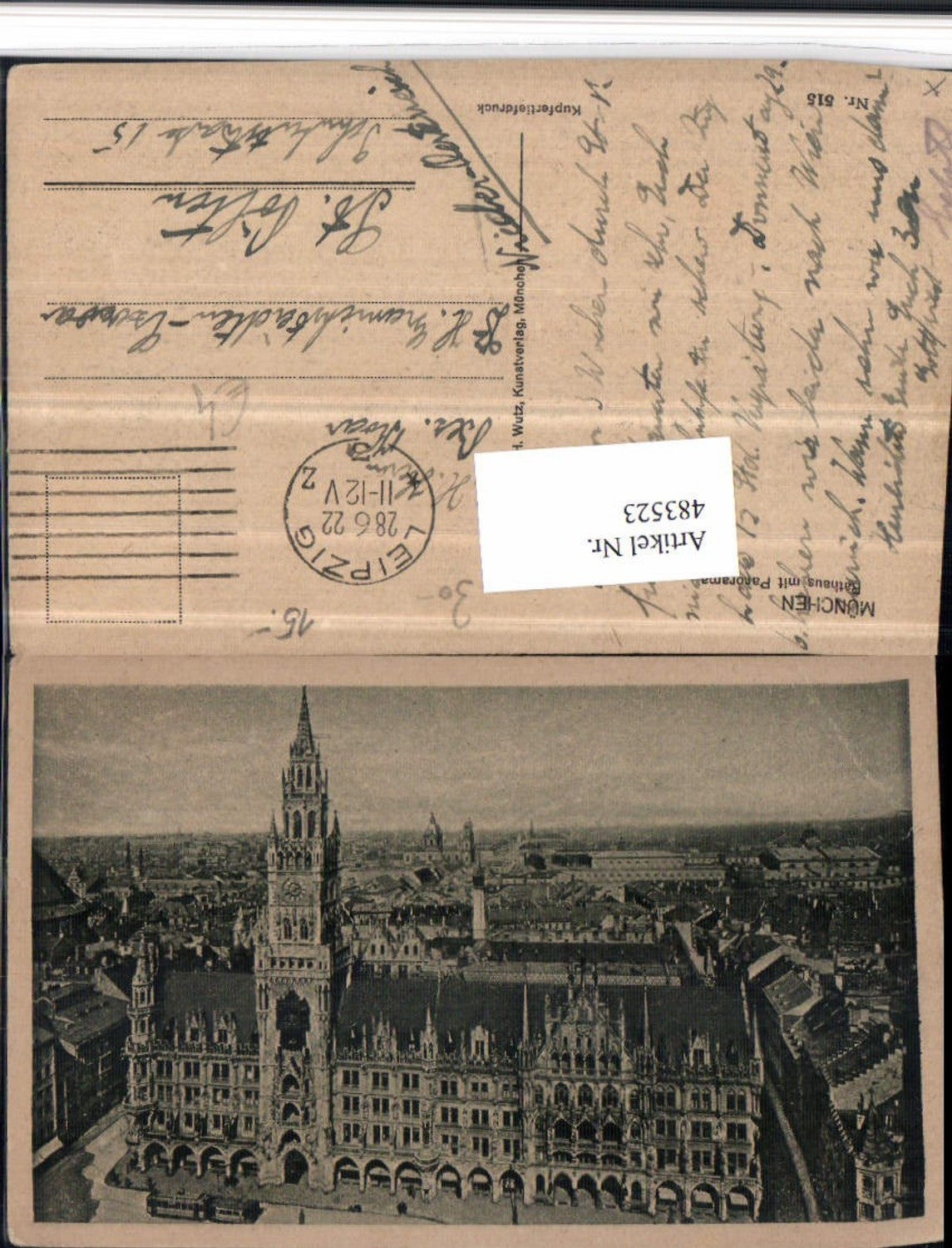 483523,München Rathaus m. Panorama