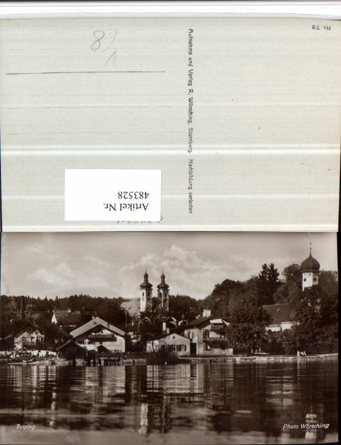 483528,Tutzing Teilansicht Kirche pub Foto Wörsching