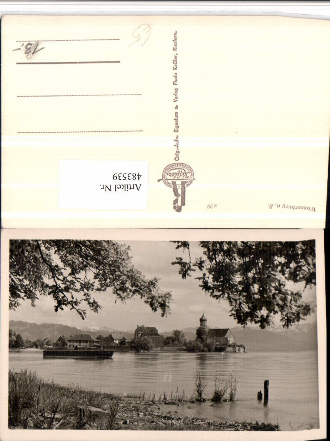 483539,Wasserburg am Bodensee Teilansicht Boot