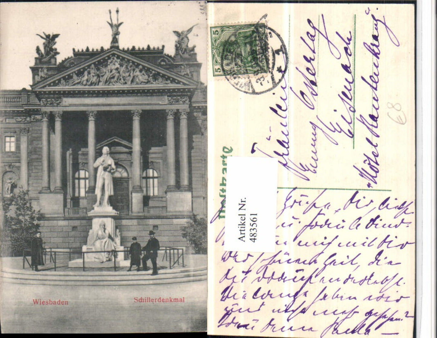 483561,Wiesbaden Schillerdenkmal Statue
