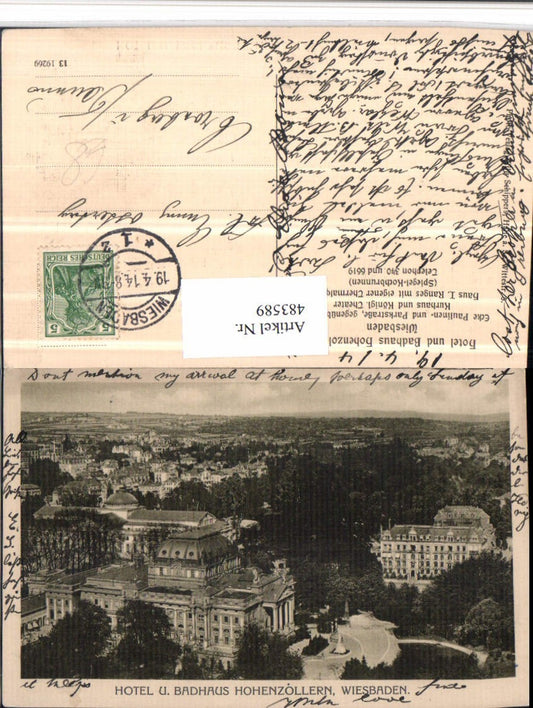 483589,Wiesbaden Hotel u. Badehaus Hohenzollern