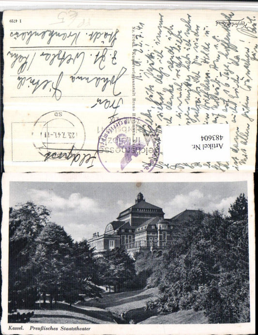 483604,Kassel Preußisches Staatstheater Feldpost