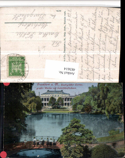 483614,Frankfurt am Main Zoologischer Garten Weiher Gesellschaftshaus