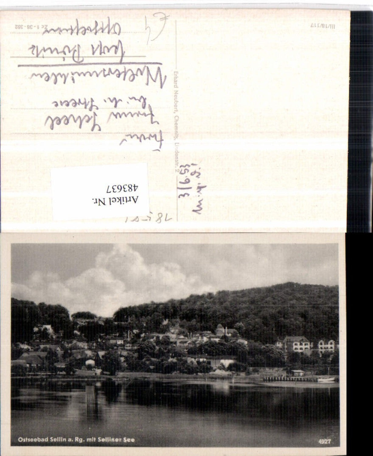 483637,Ostseebad Sellin auf Rügen Selliner See Teilansicht