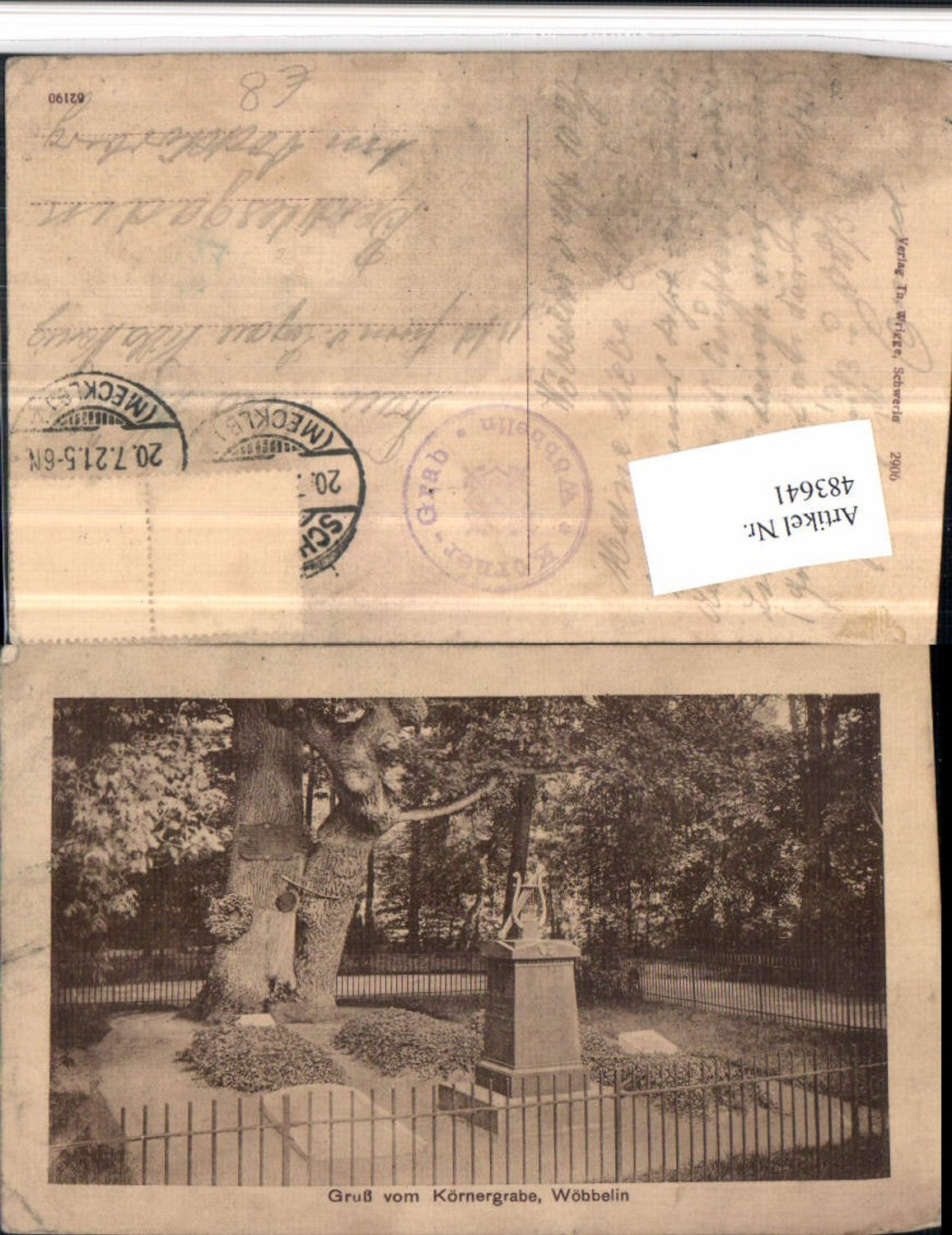 483641,Wöbbelin Körnergrab Grabmal