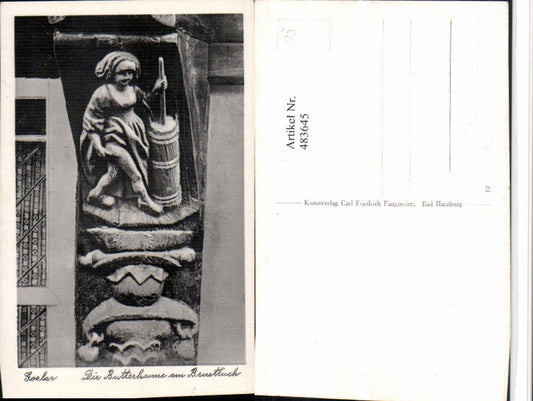 483645,Goslar Butterhanne am Brusttuch Stuck