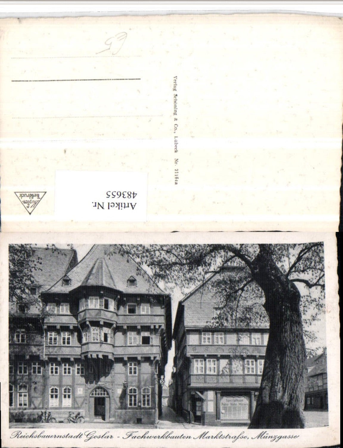 483655,Goslar Fachwerkhaus Markstraße Münzgasse