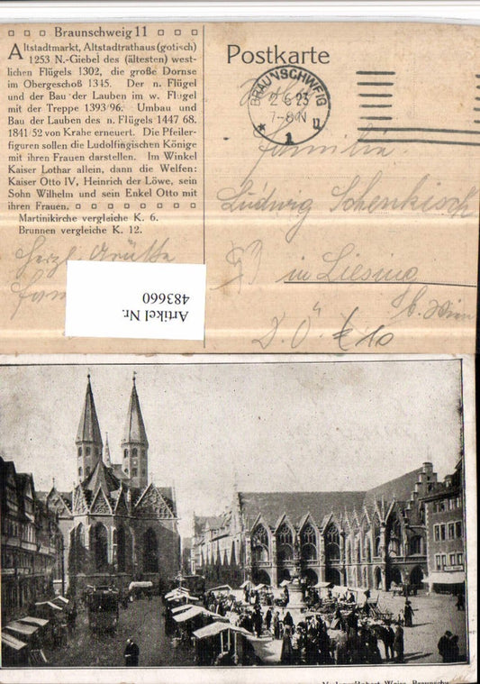 483660,Braunschweig Marktplatz Kirche