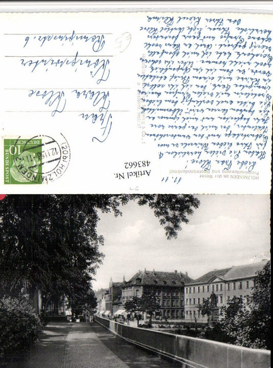 483662,Holzminden an d. Weser Promenadenweg u. Haarmanndenkmal